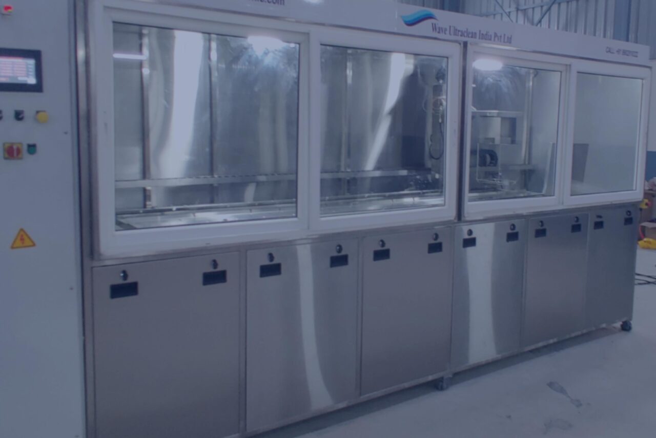 Semi-automated 7-Stage Ultrasonic Cleaning
